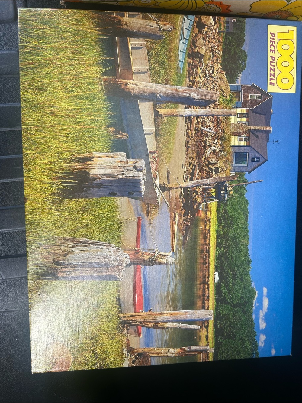 1000 Piece Coastal Harbor Puzzle - Blue, Green, Tan new in sealed box